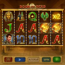 RocketSpin - Book of Dead Slot Game - High Volatility Pokie